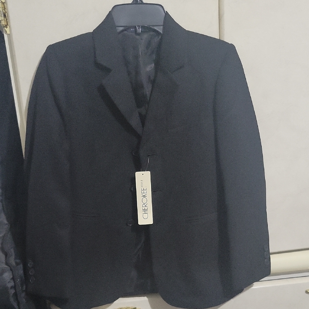 Cherokee Black Sport Coat with Notched Lapel